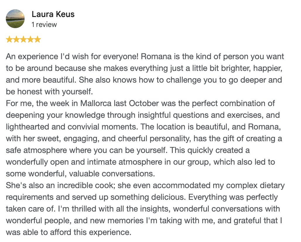 Google review from Laura Keus